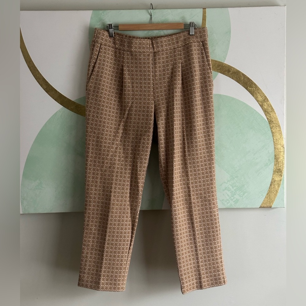 Ann Taylor Tan Patterned Pants